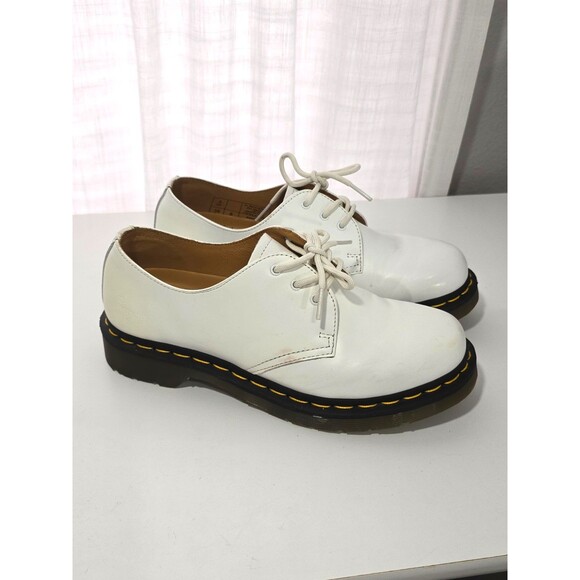 Dr. Martens Other - Dr. Martens 1461 Shoes Womens 8 White Leather Lace Up Casual Oxfords Goth Punk